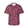 thumbnail image 2 of Goofa Rose Leopard Print Hawaiian Shirt for Men, Unisex Summer Beach Casual Short Sleeve Button Down Shirts,Aloha Tropical Floral print shirt-Medium, 2 of 9