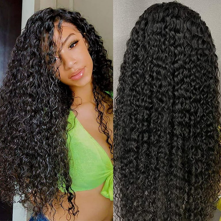 Afro Kinky Curly Lace Frontal Wig 8-24inch Pre Plucked with Baby