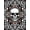 Black White, Pattern 1, variant on ODIKA Beast Graphic Bold Gothic Streetwear Border Dorm Guys Men Skull Flowing Dynamic Pet Friendly & Kids Safe Play for Playroom, Bedroom, Reading Nook