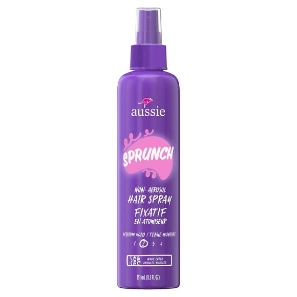 Aussie Sprunch Non-Aerosol Hair Spray for Curly Hair and Wavy Hair
