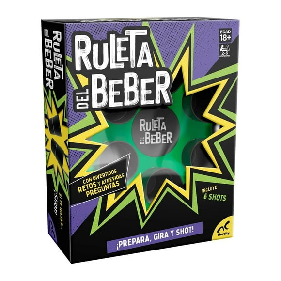 Juego De Mesa Novelty Fiesta Ruleta Del Beber