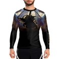 thumbnail image 2 of Raven Fightwear Men's Cybernetic Tengu BJJ Rash Guard MMA Black, 2 of 3