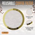 thumbnail image 2 of Filtre en Acier Inoxydable Réutilisable pour Cafetière Aeropress Or (1 Pack), 2 of 4
