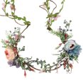 thumbnail image 1 of Wedding Flower Crown Adjustable Artificial Flower Headband Floral Headpiece, 1 of 10