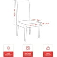 thumbnail image 6 of 4PCS Christmas Dining Chair Covers,Red Buffalo Plaid Trees Stretch Removable Washable Slipcover Chair Protector for Dining Room Home Decor, 6 of 6