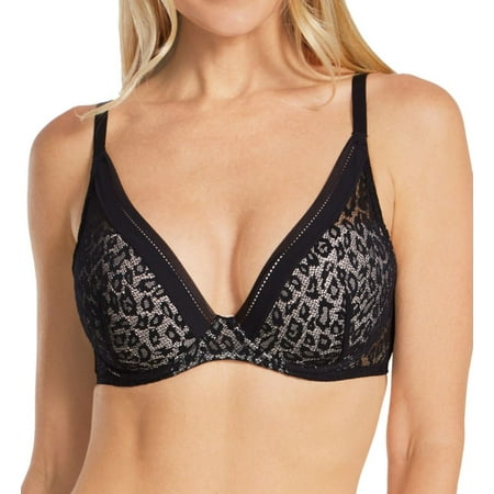 

Women s Passionata 49F2 Nicole Plunge T-Shirt Bra (Black Leopard 36C)