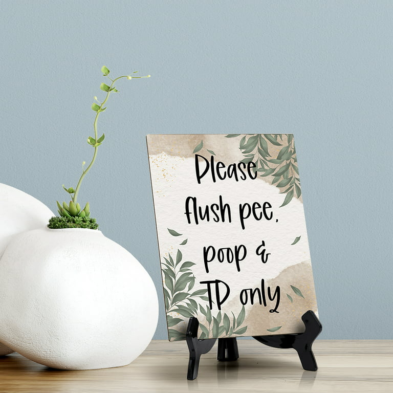 Signs ByLITA Designer Give thanks for a good poop Sign – All Quality