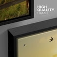 thumbnail image 4 of wall26 - 3 Piece Framed Canvas Wall Art - Art Rural Landscape. Field and Grass - Modern Home Art Stretched and Framed Ready to Hang - 16"x24"x3 Black, 4 of 5