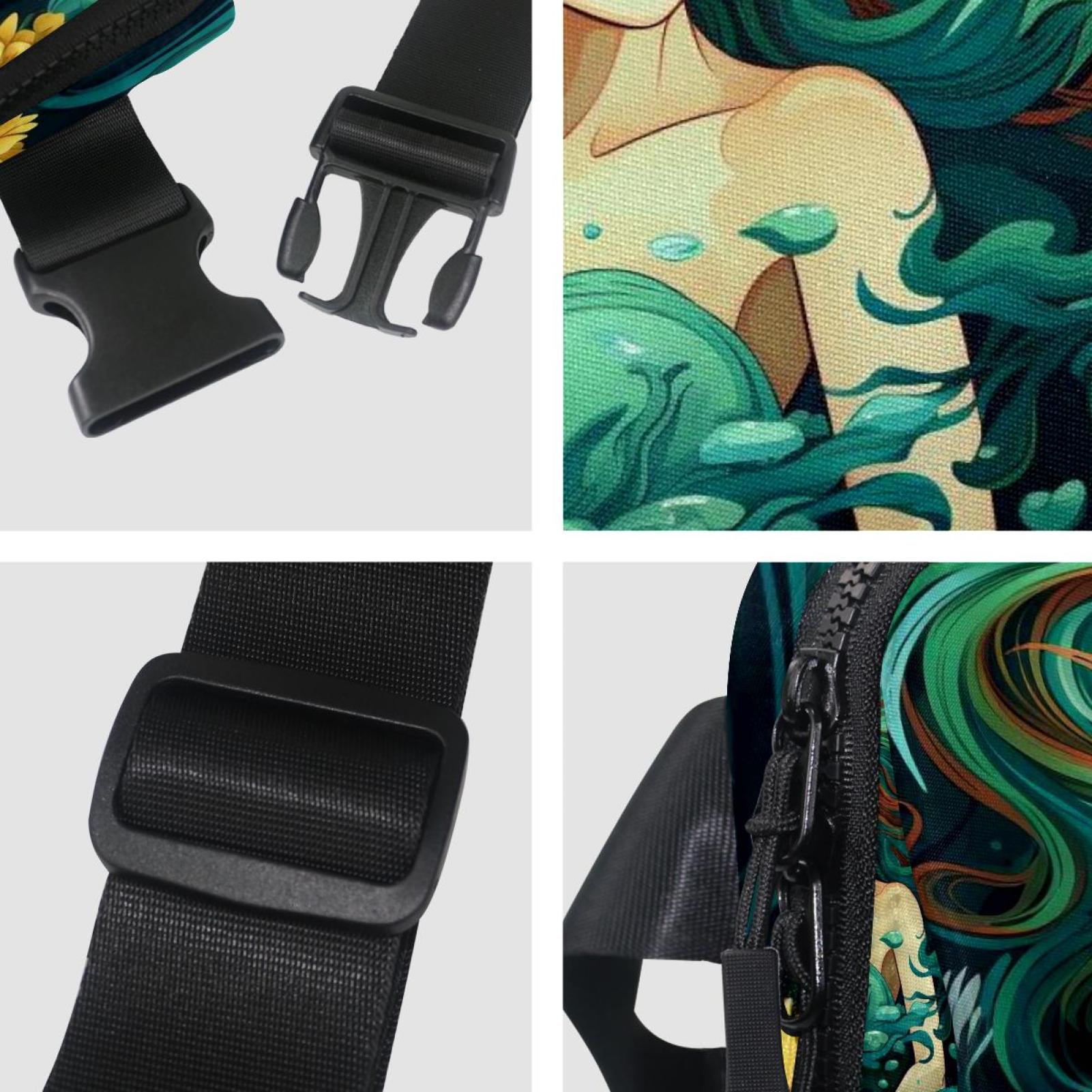 Mermaids Waist Pack Running Belt Fanny Packs Lightweight Adjustable with Extension Strap Unisex