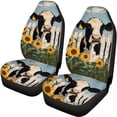 thumbnail image 5 of Pzuqiu Car Seat Cover Easy to Install, Compatible with SUV Seats Van Seats, Car Seat Covers Fit for Cars Truck Full Set, Cow, 5 of 10