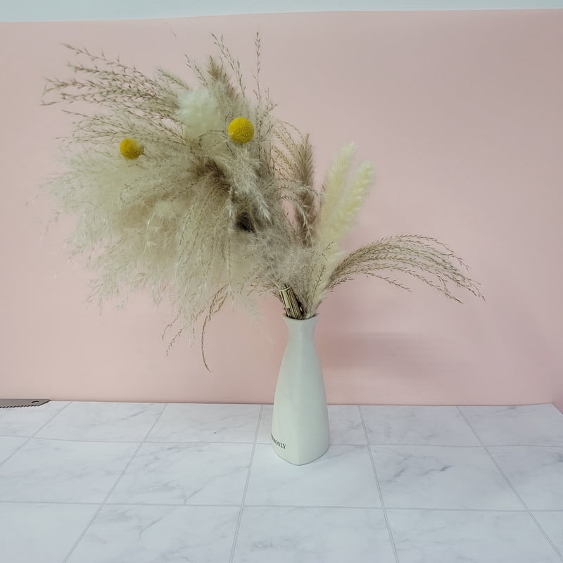 CHEMONLY Dried flower arrangements  Fluffy Dried Flower Arrangement — Ideal for Home Decor, Bohemian-Style Wedding Centerpieces, and Vase Fillers for Living Rooms, Bedrooms, or Offices