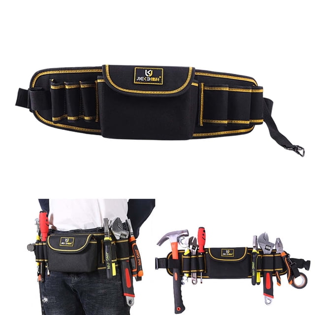 Bolsa de herramientas de electricista para cinturón 600D tela Oxford, herramientas de jardinería y herramientas de decoración del hogar para mujeres y 52x13cm Baoblaze organizador de cubos