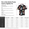 thumbnail image 6 of Lsque Hibiscus Rose pattern Hawaiian Shirt for Men, Unisex Summer Beach Casual Short Sleeve Button Down Shirts-3X-Large, 6 of 9