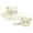 White, variant on REDARER Toddler Girls' Cat Ear Straw Hat & Bag Set Foldable Sun Hat with Wavy Brim Summer Beach Accessories,One Size