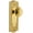 Gold, variant on Grandeur Circulaire Door Knob with Parthenon Plate