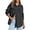 Black, variant on EMMIOL Women's Oversized 100% Cotton Denim Shirt Long Sleeve Button-Down Blouse with Pockets Casual Western Style