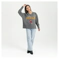 thumbnail image 3 of Women's Gameday Couture  Gray Arizona State Sun Devils French Terry V-Neck Pullover Sweatshirt, 3 of 6