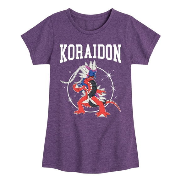 Pokémon - Koraidon Collegiate - Youth Girls Short Sleeve Graphic T-Shirt