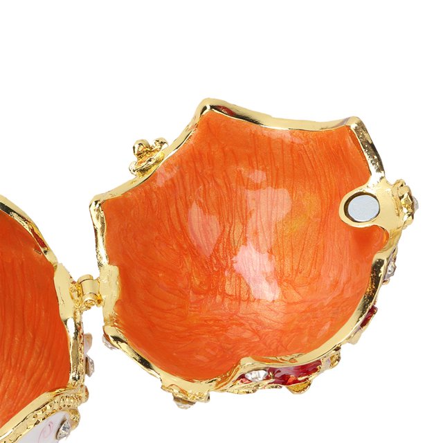Organizador De Joyas Vintage Esmaltado Huevo De Pascua Diamante ANGGREK Otros