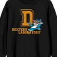 thumbnail image 2 of Dexter's Laboratory Hip Hop Dexter Crew Neck Long Sleeve Black Adult Sweatshirt-Medium, 2 of 3