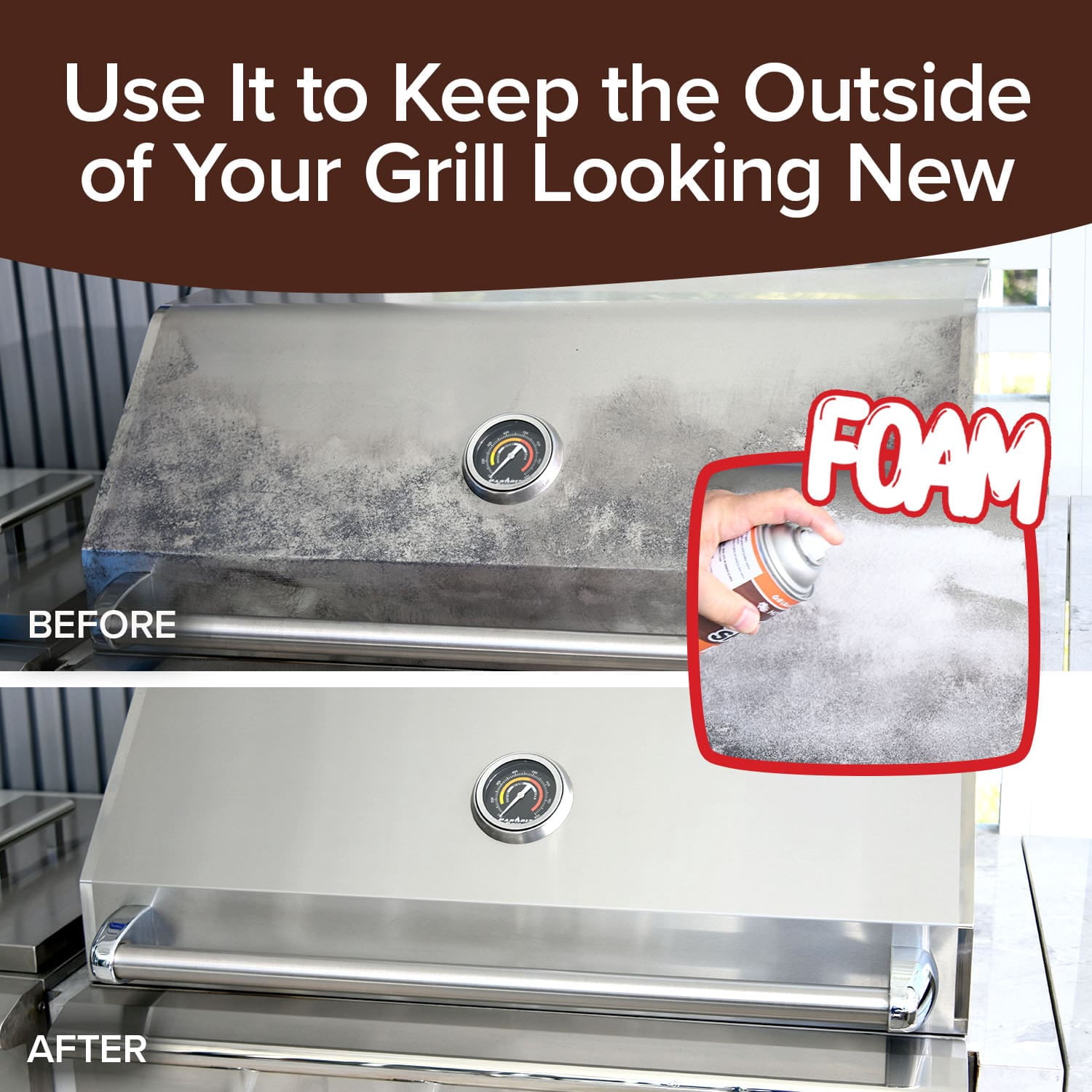 Horsepower Bull Shot BBQ Grill Cleaner, Super-Concentrated, Foaming Action Cleans in Just 10 Min, AS SEEN ON TV, Made in the USA, Emulsifies Grease and Char on Charcoal, Gas, Grills & More 2PK