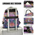 thumbnail image 3 of FORMRS Mini Backpack Purse for Women Travel Daypack Casual Shoulder Bag, Light Purple Flowers, 3 of 7