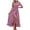 Purple, variant on Women's Summer Maxi Dress Casual Wrap Floral Boho Short Sleeve V Neck Split Ruffle Beach Long Dresses