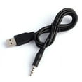 thumbnail image 2 of 3.5mm Aux to USB Adapter Cable – 3ft USB 2.0 Male to 3.5mm Audio Jack Cord for Charging and Syncing – Compatible with MP3 Players, Headphones, and Car Stereos (Black), 2 of 2