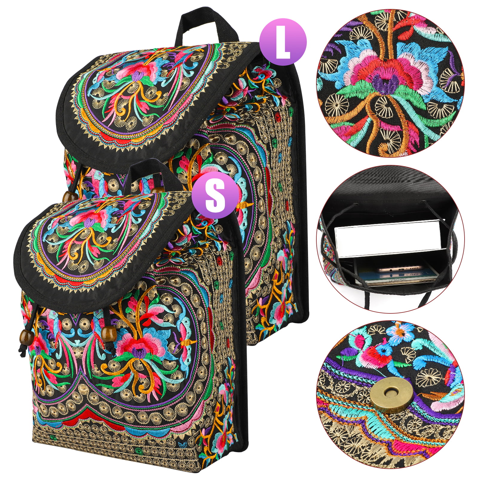 Tea And Cake Decorations Casual Style Lightweight Canvas Backpack School Bag Handbag Work Bag Shoulder Handbag Travel Bag