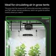 thumbnail image 6 of VIVOSUN AeroWave A6 Grow Tent Clip Fan, Patented Portable Auto Oscillating Fan 6" with 2-Speed, Strong Airflow but Low Noise, and Fully-Adjustable Tilt for Hydroponic Ventilation, White, 2-Pack, 6 of 7