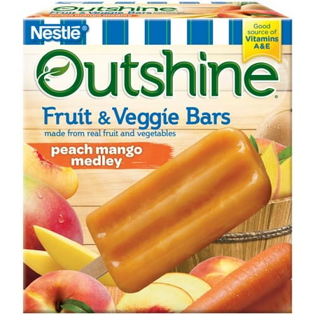 Outshine fruit and veggie bars Outshine Fruit and Veggie Bars are the perfect after school snack - full of good for your body vitamins and so delicious the kids won't know a thing!