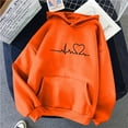 thumbnail image 2 of Dyegold Lightweight Hoodies For Women Clearance Sales Winter Hoodie Plus Size Comfy Graphic Teen Girls Sweater Hooded Heart Print Sweatshirt Trendy Ladies Shirts Fleece Casual Long Sleeve Clothes, 2 of 5