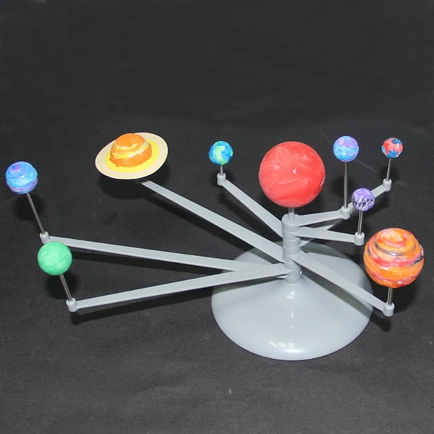 Nine Planet Model Puzzle Assembled Solar System Planetary Instrument Children Science And Education Diy Toys Set Luminous Walmart Com Walmart Com