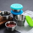 thumbnail image 6 of CSCHome 2 PCS Sauce Cups with Silicone Lid Waterproof and Dustproof Dipping Sauce Cups Individual Round Condiment Cups, 6 of 7