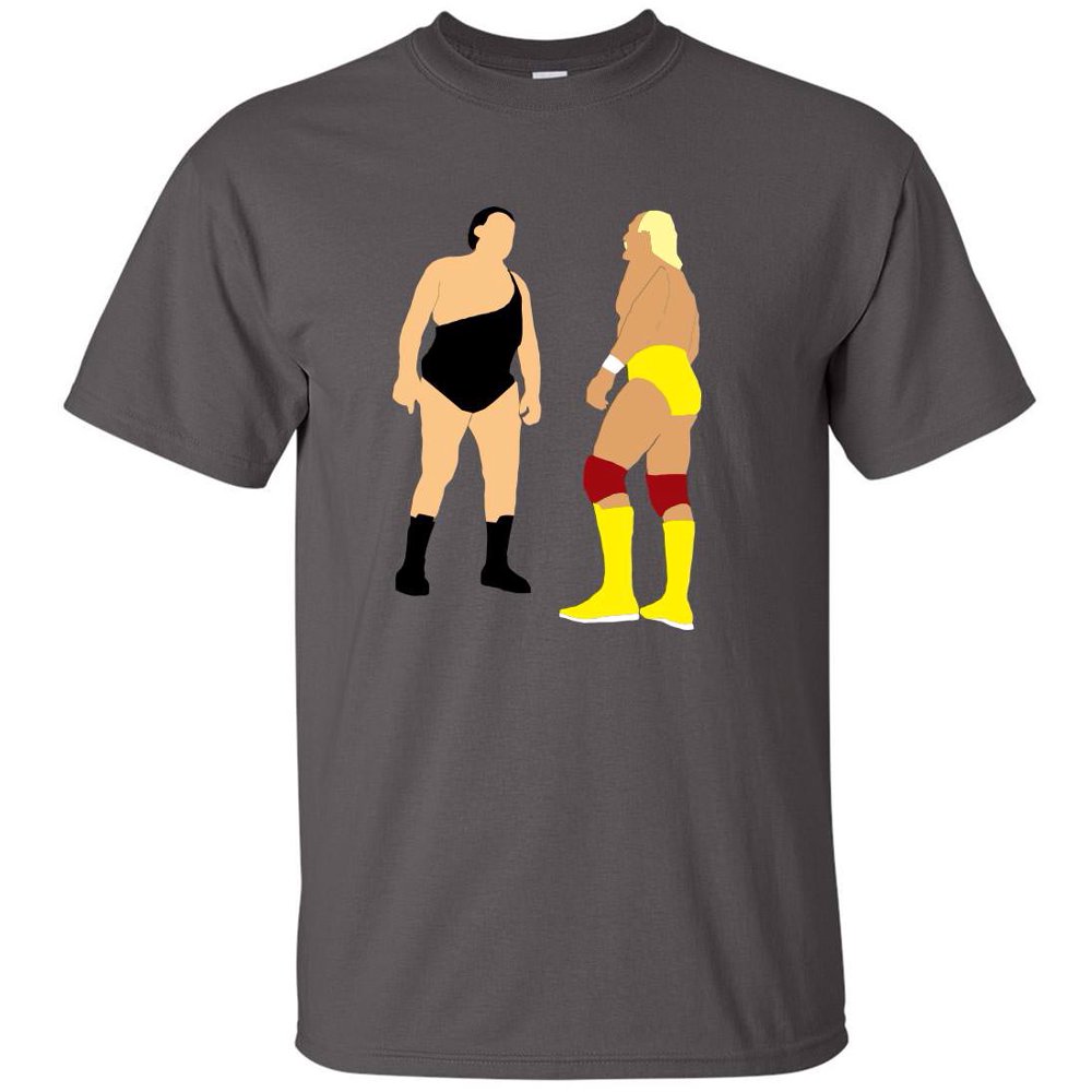 Shedd Shirts - GREY Andre The Giant Hulk Hogan 