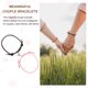 thumbnail image 4 of Pulseras Magnéticas Uxcell para Parejas, Pulsera a Juego de Corazón para Él y Ella, Cordón Trenzado Ajustable para Regalo de Aniversario, Negro/Rosa, 4 of 6