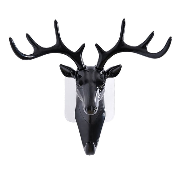 BCMMKLPP Heavy Duty Deer Wall Hook – Rustic Single Key and Coat Hanger Rack for Entryway, Bathroom, Kitchen, or Living Room – Vintage Decorative Antler Design