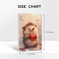 thumbnail image 4 of 8x12 inch Canvas Painting Wall Art Lovely Hedgehog & Red Heart,Children'S Room Decor Paintings Canvas,Enchanting Hedgehog Posters & Prints Decor,For Nursery,Children'S Room,Cafes Wall Decor, 4 of 6