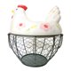thumbnail image 5 of Cesta para huevos de gallina, suministros de cocina, soporte decorativo de alambre de metal para huevos de gallina florete, 5 of 9
