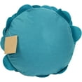 thumbnail image 2 of Fennco Styles Eva's Flower Garden Decorative Throw Pillow with Insert - 16 Inch Round (Teal, 16" Case + Insert), 2 of 7