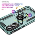 thumbnail image 5 of Dteck Case for Samsung Galaxy S25 Edge,Military Grade Drop Impact Case 360 Metal Rotating Ring Kickstand Holder Armor Heavy Duty Shockproof Cover for Galaxy S25 Edge,Darkgreen, 5 of 7