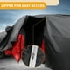 thumbnail image 4 of Funda para auto impermeable para todo clima, protección exterior completa contra el sol y la lluvia, con tiras reflectantes, negra para Lexus LC, 4 of 5