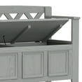 thumbnail image 4 of Amherst 48 inch Wide Solid Wood Transitional Entryway Bench in Fog Grey, 4 of 15