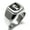 Silver, variant on Stainless Steel Angel Divinity Coat of Arms Shield Engraved Square Flat Top Biker Style Polished Signet Ring
