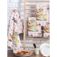 thumbnail image 2 of Happy Easter Kitchen Dish Towels for Drying Dishes Set of 3, Cute Rabbits Daisy Flowers Leaves Eggs Pink Plaid Waffle Weave Microfiber Hand Tea Bathroom Towels Quick Dry & Absorbent Towel 15.7x23.6, 2 of 7