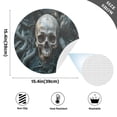 thumbnail image 2 of Ryvnso Skull and Tree Round Plate Mats Dining Table Placemat Set of 4 for Holiday Decoration, 2 of 7