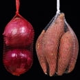 thumbnail image 4 of Moyic Bolsa de red para verduras, malla de nailon fácil de almacenar, para productos frescos, bolsa de red reutilizable, bolsa de red para Organizadores de utensilios de cocina blanco rojo 40cm, 4 of 6