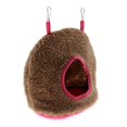 thumbnail image 1 of Parrot Nest Plush Warm Winter Hamaca colgante Pet Bird Round Columpio Cama Cueva Bronceado suave Gloria Bird Parrot Triangle Hammock, 1 of 9
