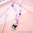 thumbnail image 4 of iFace Hello Kitty and Friends Beaded Wristlet Universal Phone Charm Strap - Cute Wrist Chain Lanyard Aesthetic Decor Strap for Cell Phone Camera Keys AirPods Keychains – Kuromi, 4 of 8