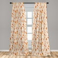 thumbnail image 5 of Ambesonne Tribal Curtains, Autumn Theme Dreamcatcher, Pair of 28"x63", Orange White, 5 of 5